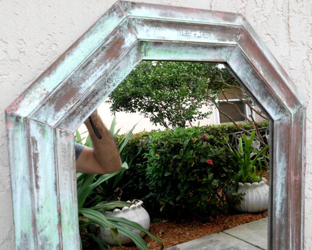 Beautiful Brass Mirror In Excellent Condition In Delray Beach, FL