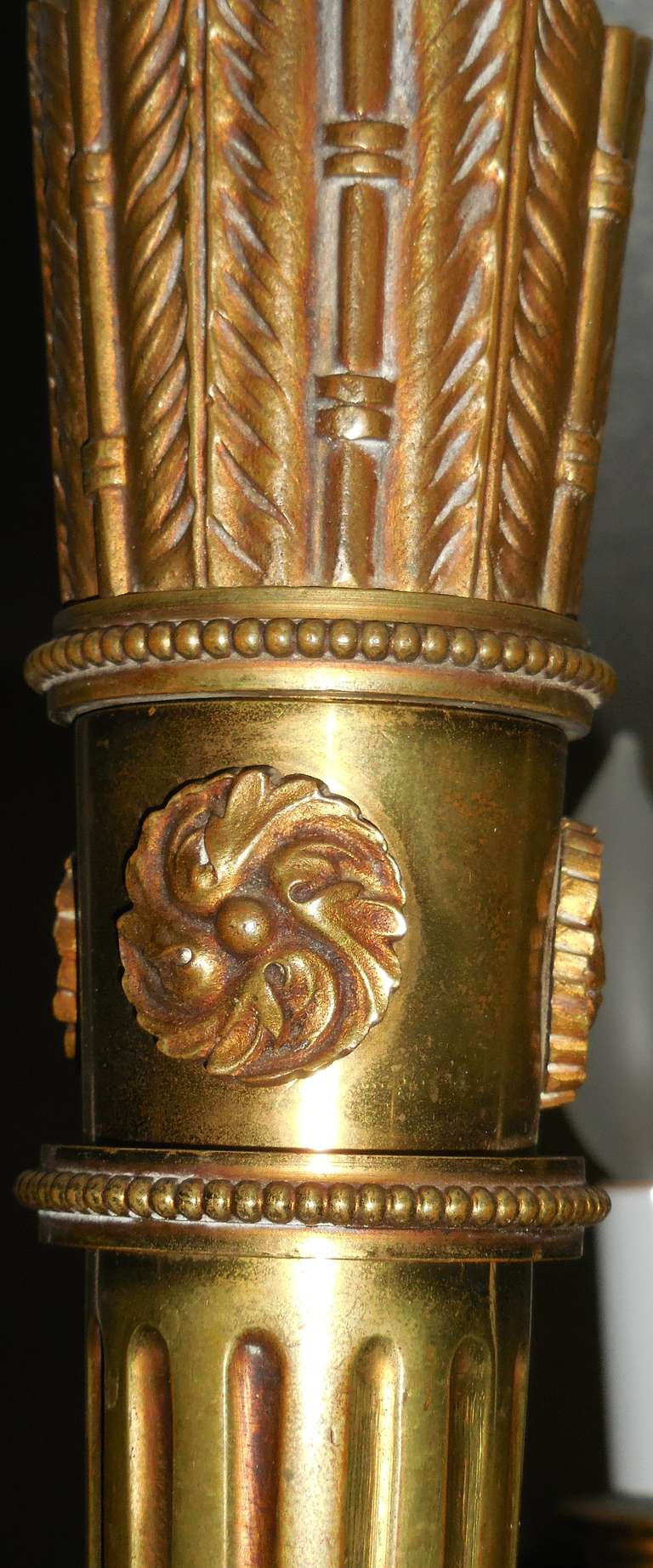 20th Century Antique Bronze Chandelier