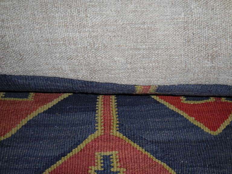 Pair of Antique Rug Fregment Pillows 4