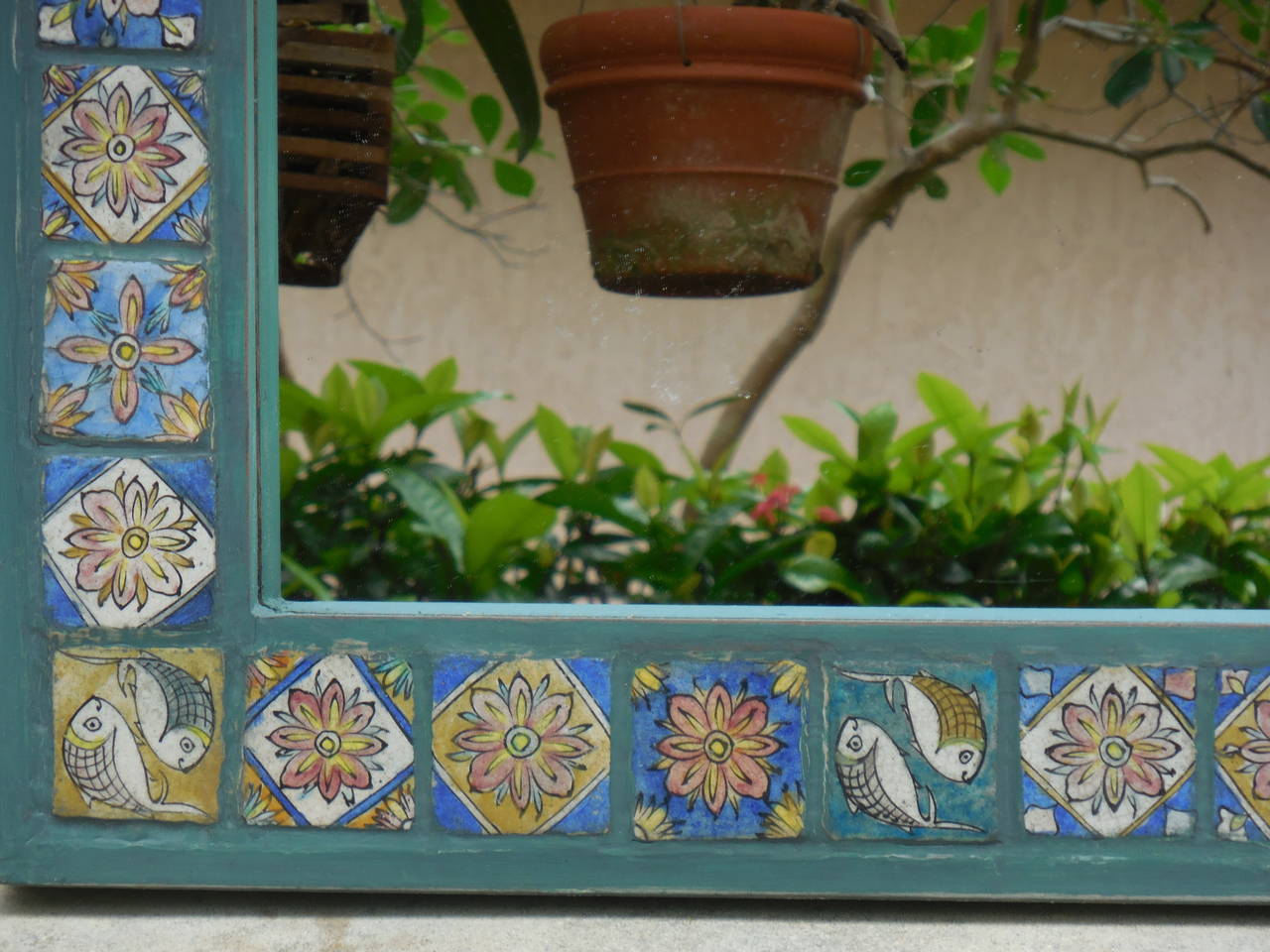 One-of-a-Kind Persian Tile Mirror 2