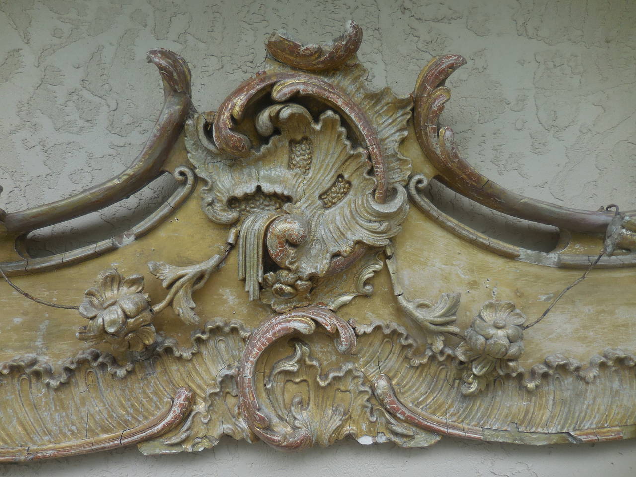 Large Antique Giltwood Wall Hanging 3