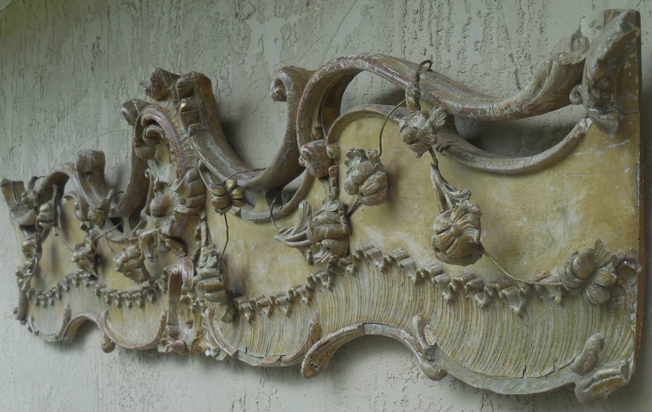 Large Antique Giltwood Wall Hanging 2