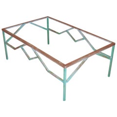 Architural Brass Coffee Table