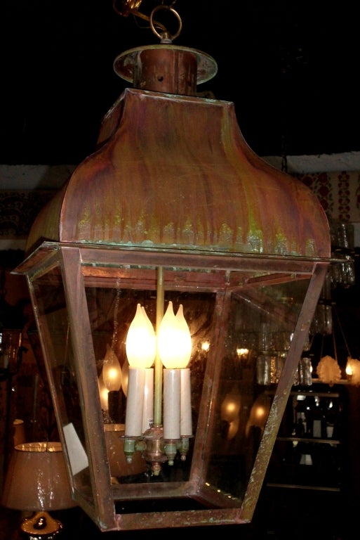 Large Copper Lantern 5