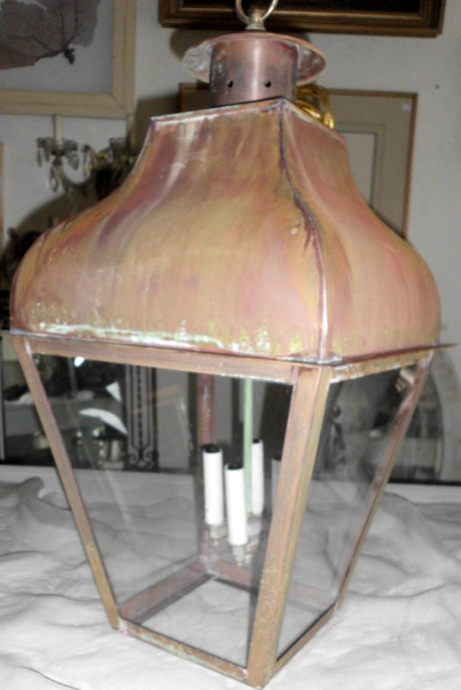 American Large Copper Lantern