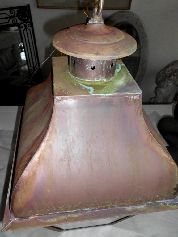 20th Century Large Copper Lantern