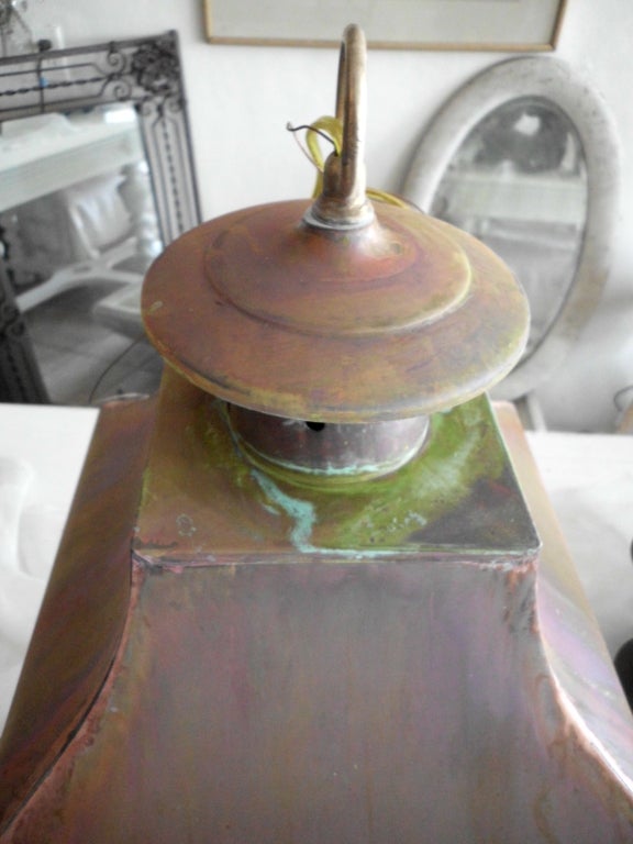Large Copper Lantern 1