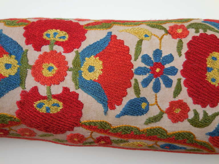 Uzbek Pair of Suzani Pillows