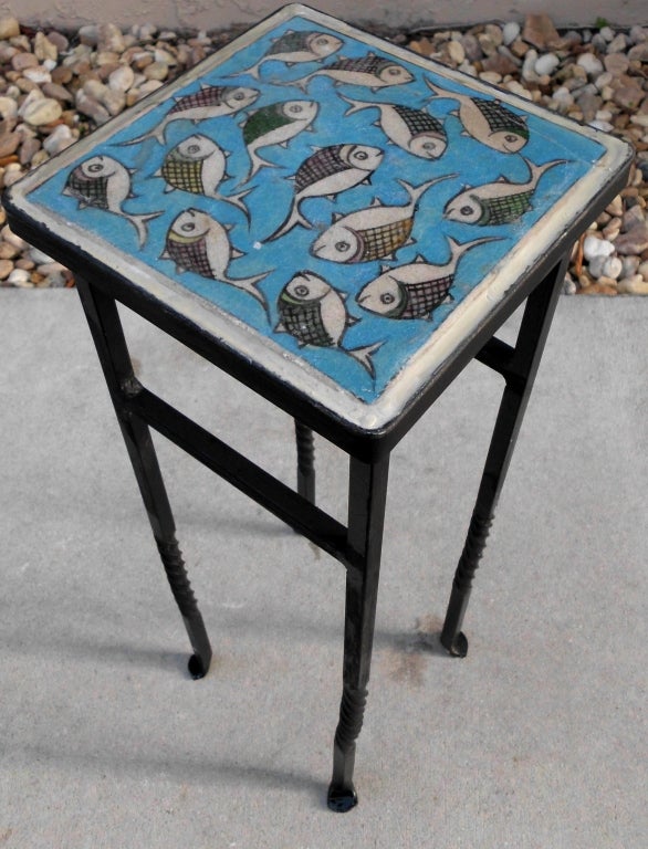 Side Persian tile table