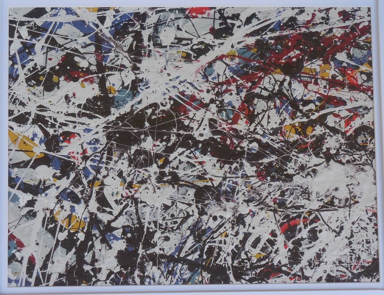 Abstrakte Acrylgemälde aus dem Jahr 1980, Paar im Zustand „Hervorragend“ im Angebot in Delray Beach, FL