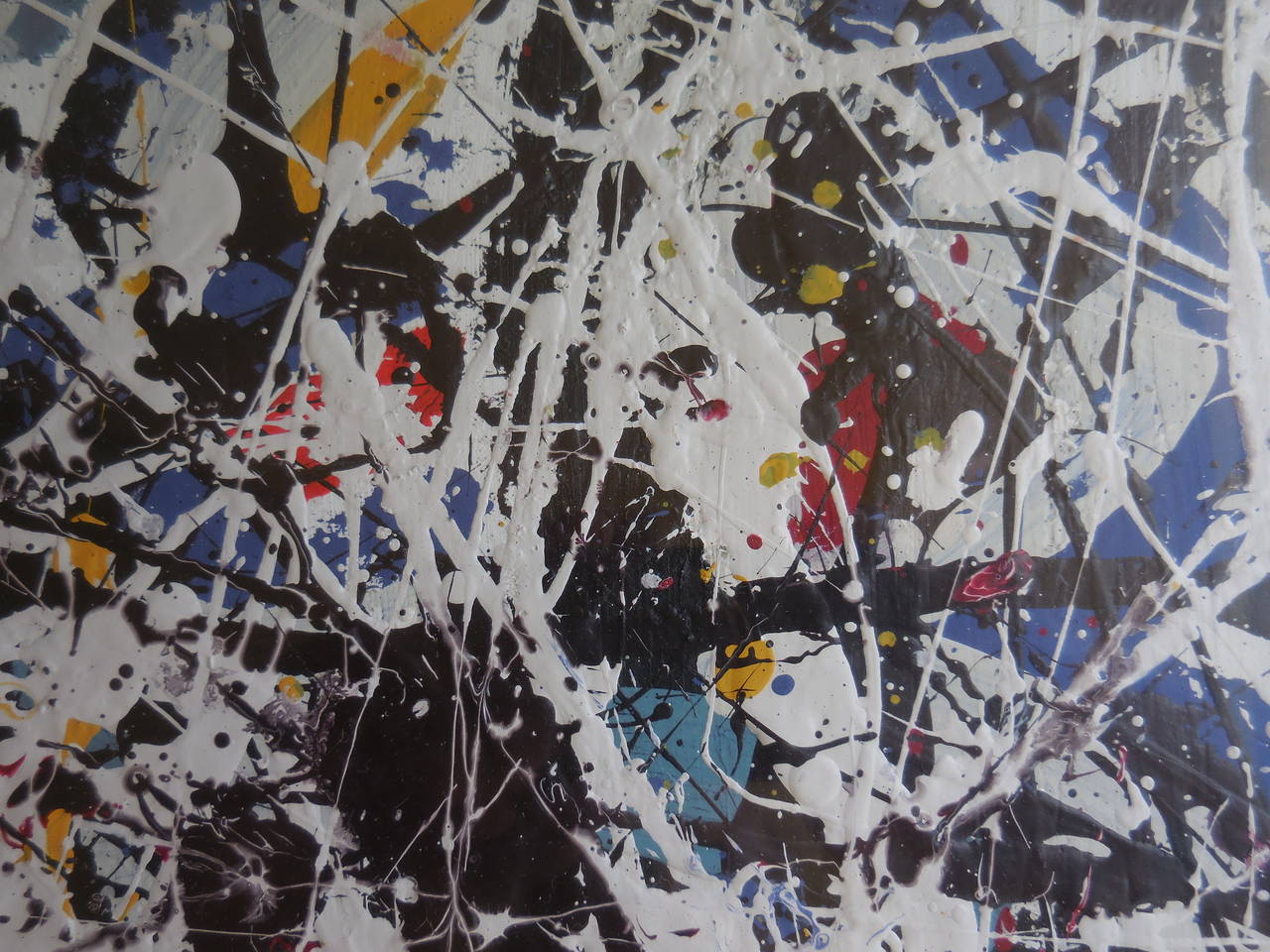 Paire de peintures abstraites à l'acrylique de 1980 en vente 1