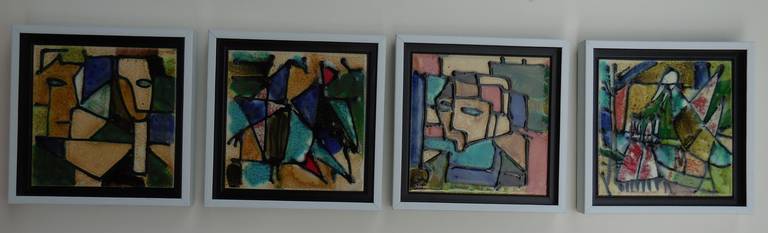Four Ceramic Tiles by Harris G. Strong 1