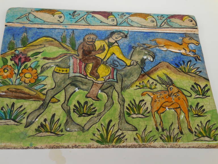 Large Old Persian Tile 3