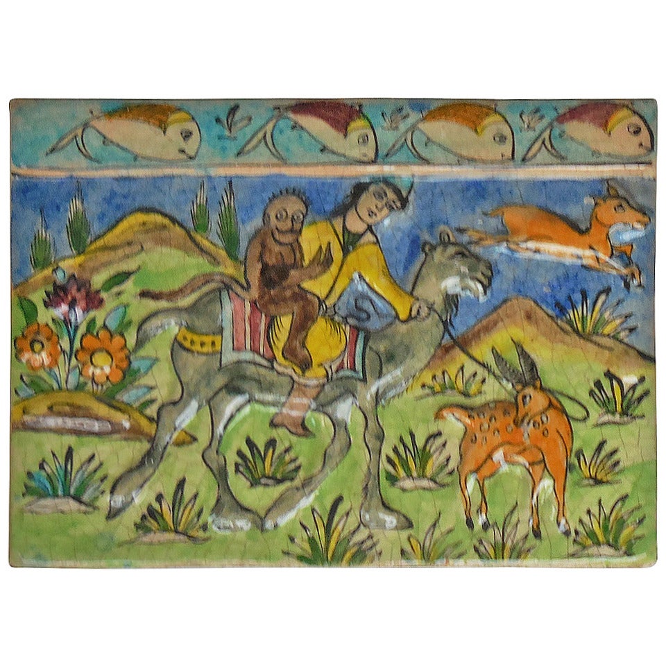 Large Old Persian Tile