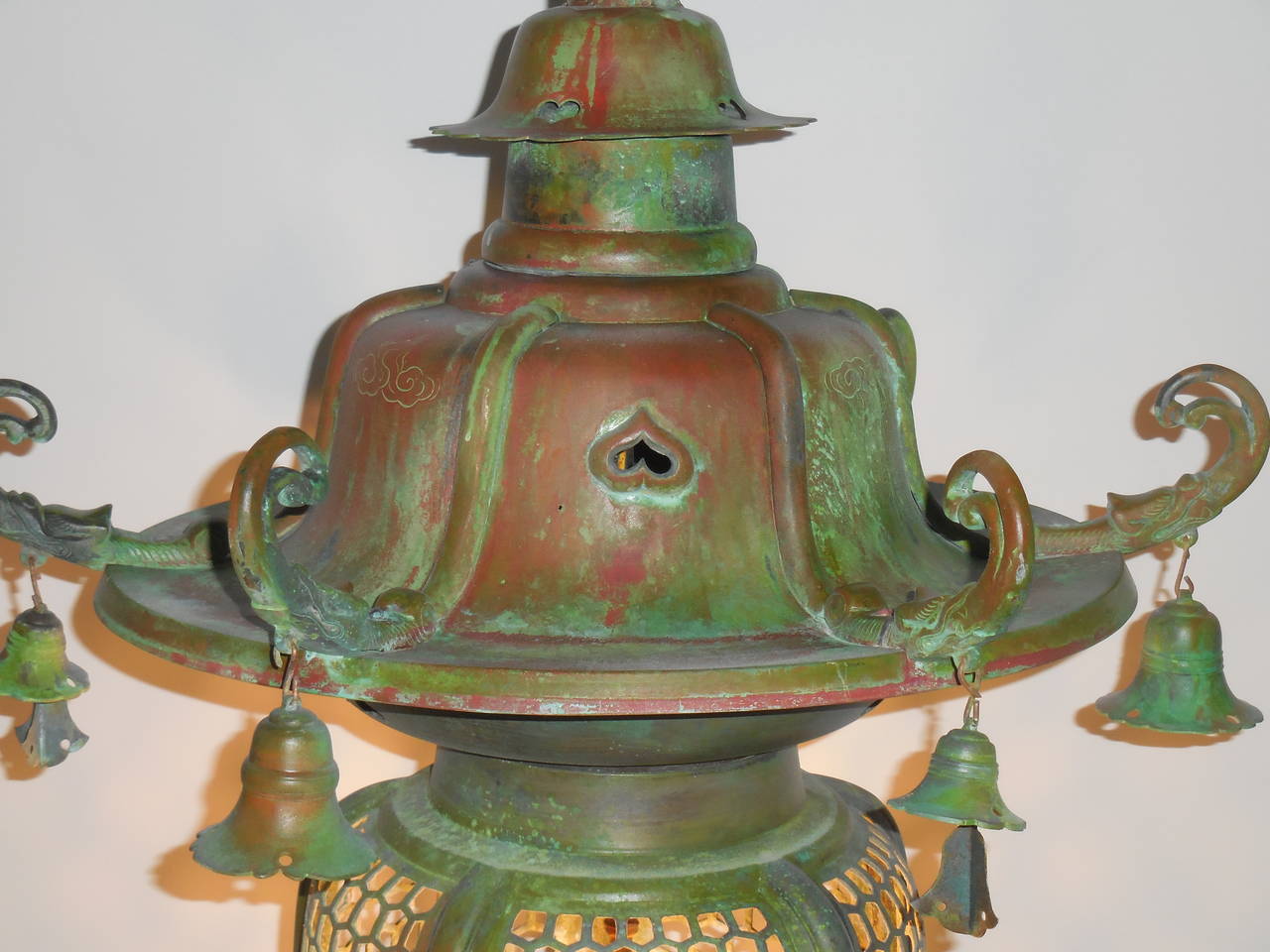 One of a Kind Large Hanging Copper Lantern 2