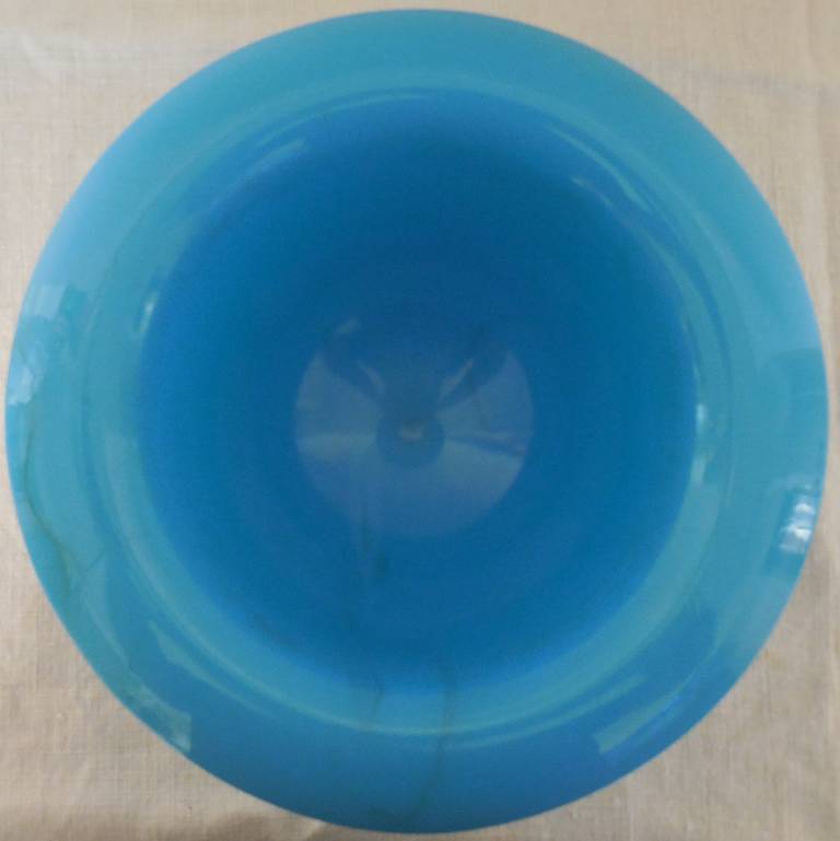 20th Century Blue opaline candy dish