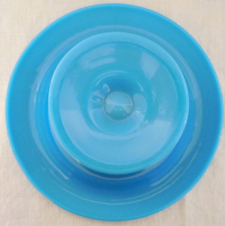 Blue opaline candy dish 3