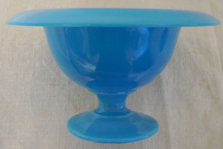 Blue opaline candy dish 5