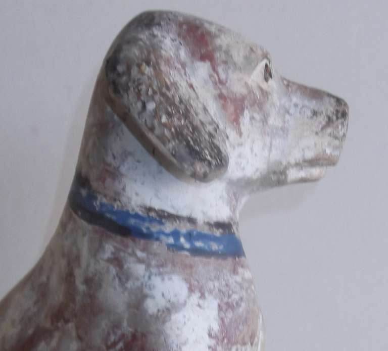 1970's Paper Mâché Dog Sculpture 1