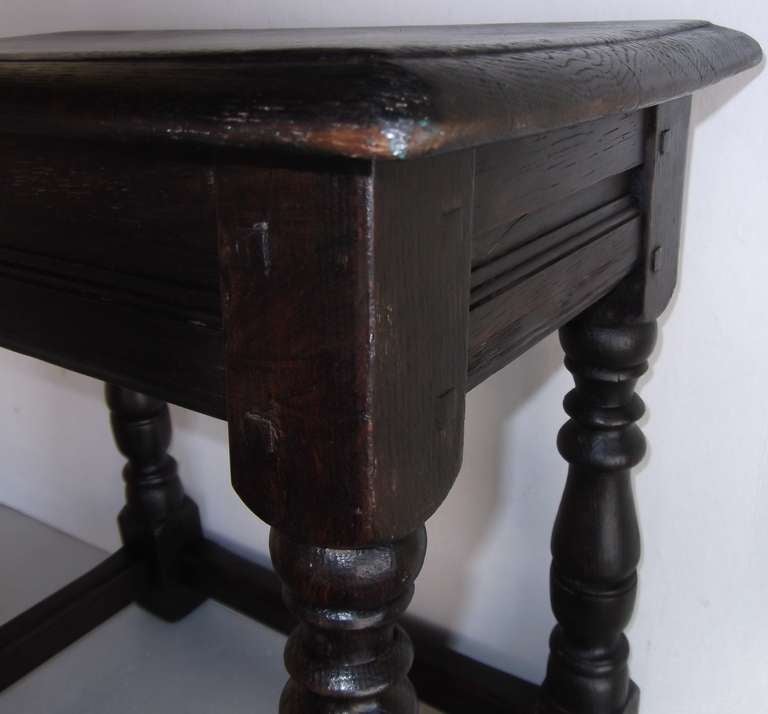 Jacobean style wooden bench 2