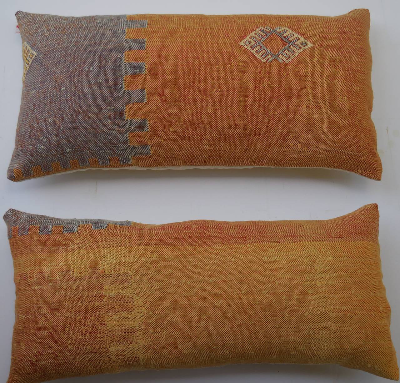 20th Century Pair of Silk Pillows