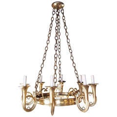 Brass Trumpet Chandelier