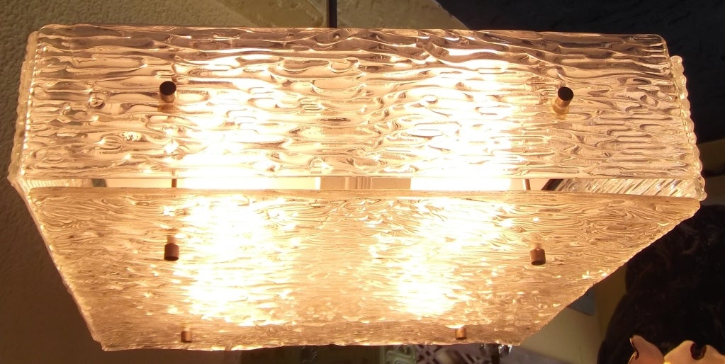 Square Glass Chandelier