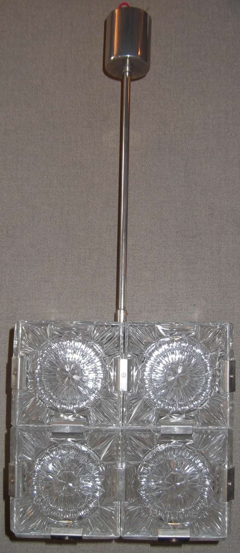 1960's Kalmar Cube chandelier