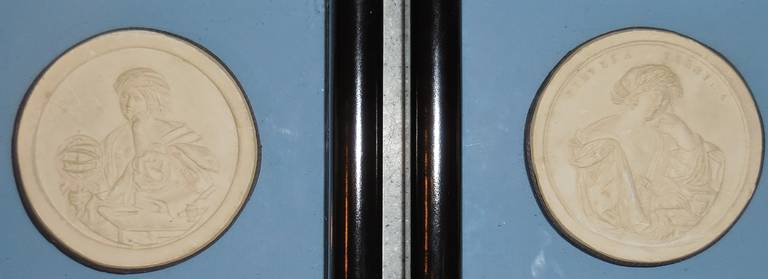 Pair of Lava Cameos in Shadow Boxes