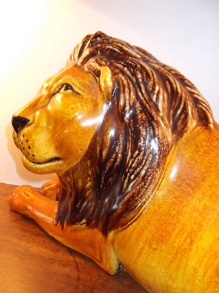 Terra-cotta lion  Sculpture 3