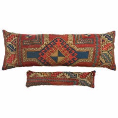 Pair of Antique Kazak Pillows