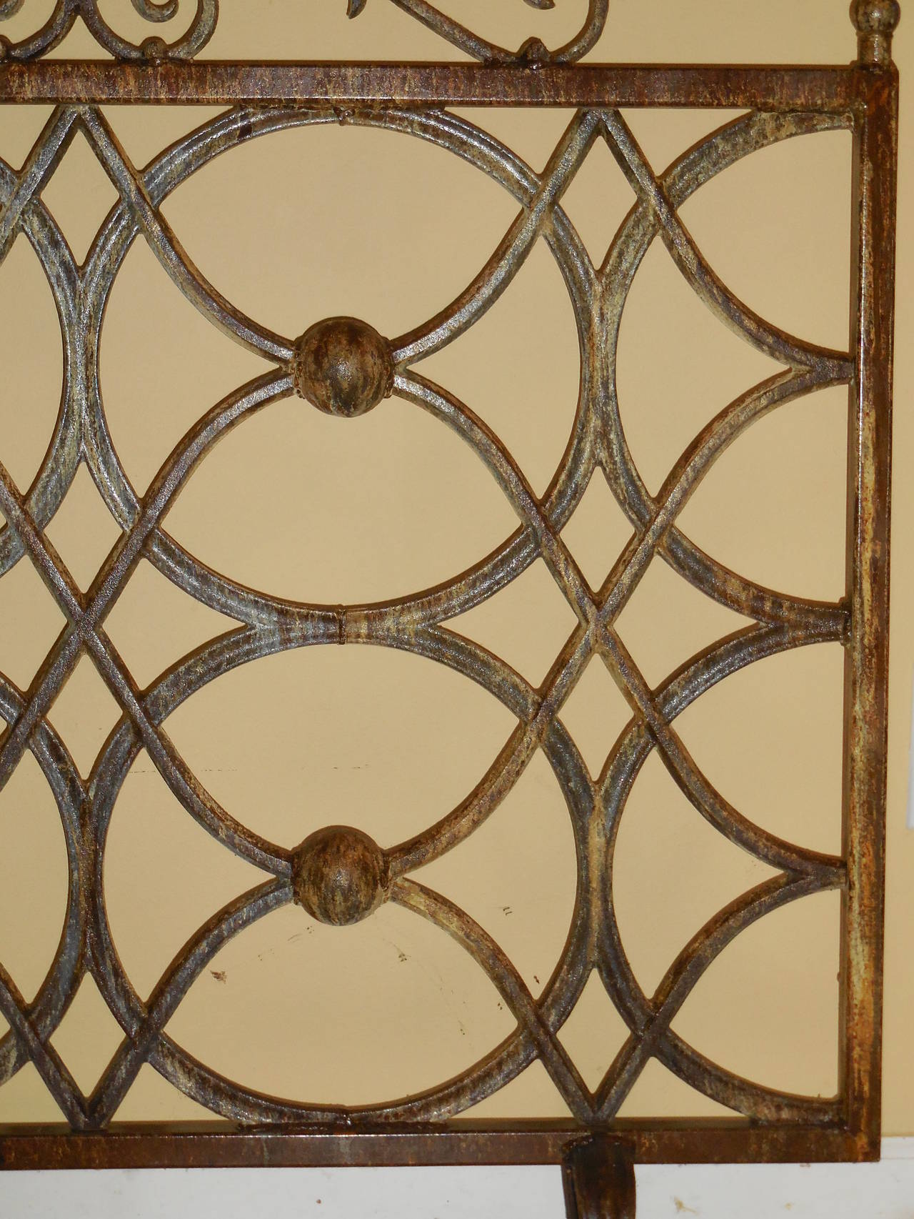 Iron fireplace screen at 1stdibs