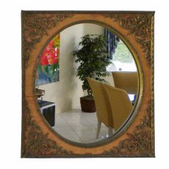 Elegant Bronze Victorian Mirror