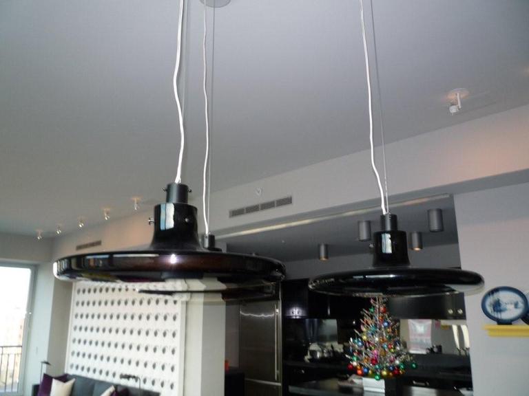 3 SuperNova Black Suspension lights by Jay Osgerby In Excellent Condition In New York, NY