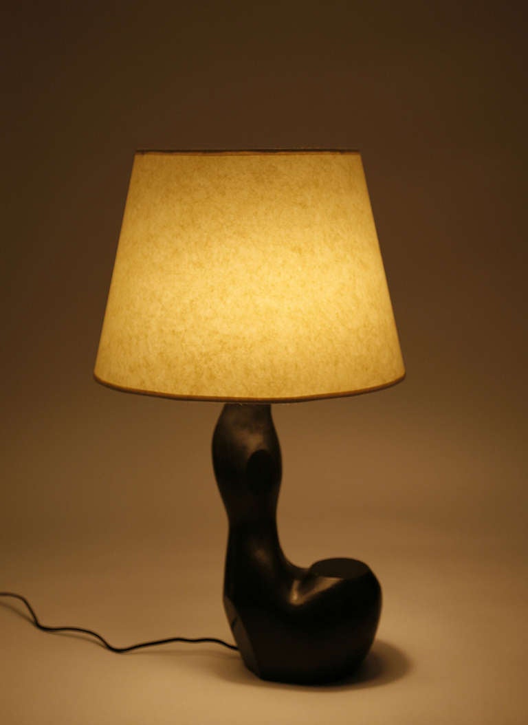 French Eva Table Lamp in Bronze by Jacques Jarrige ©2013 For Sale