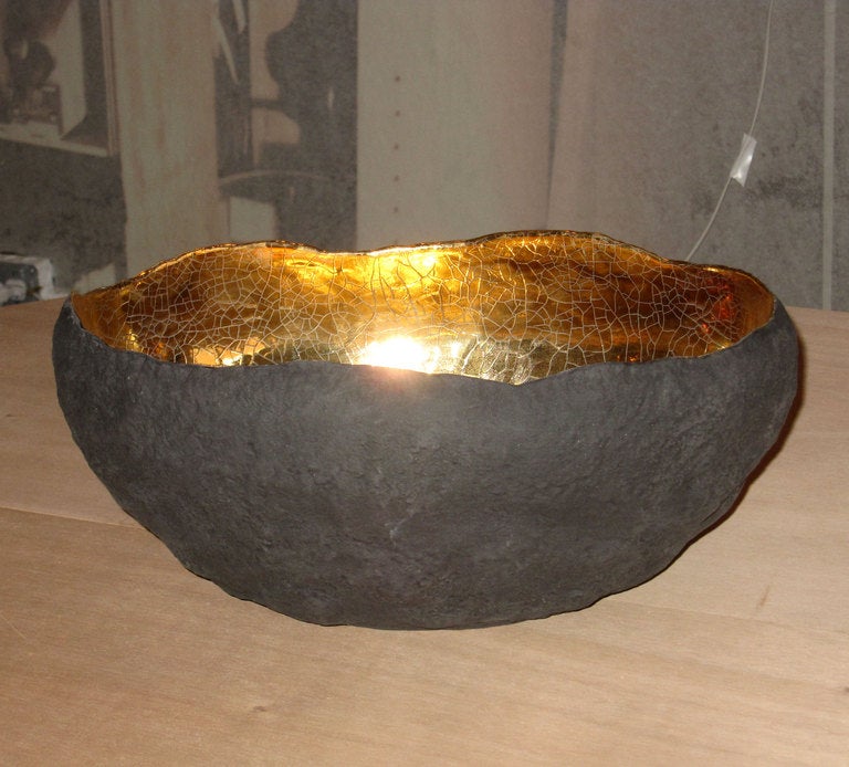 American Oval vessel with Gold by Cristina Salusti