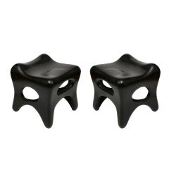 Unique Extra Large Stools by Jacques Jarrige