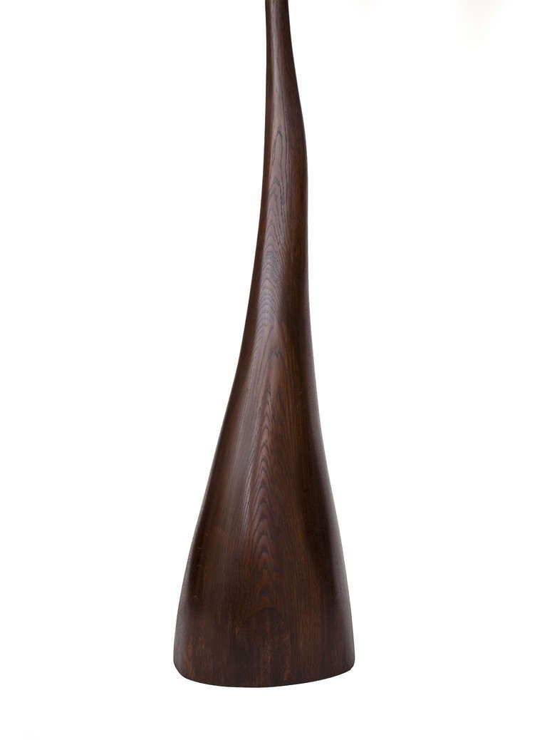 Stained Sculpted Floor Lamp by Jacques Jarrige  