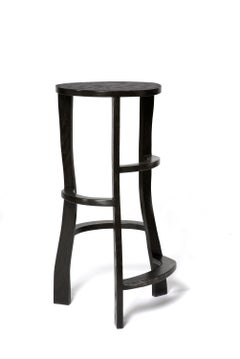 Hand Sculpted Bar Stools by Jacques Jarrige