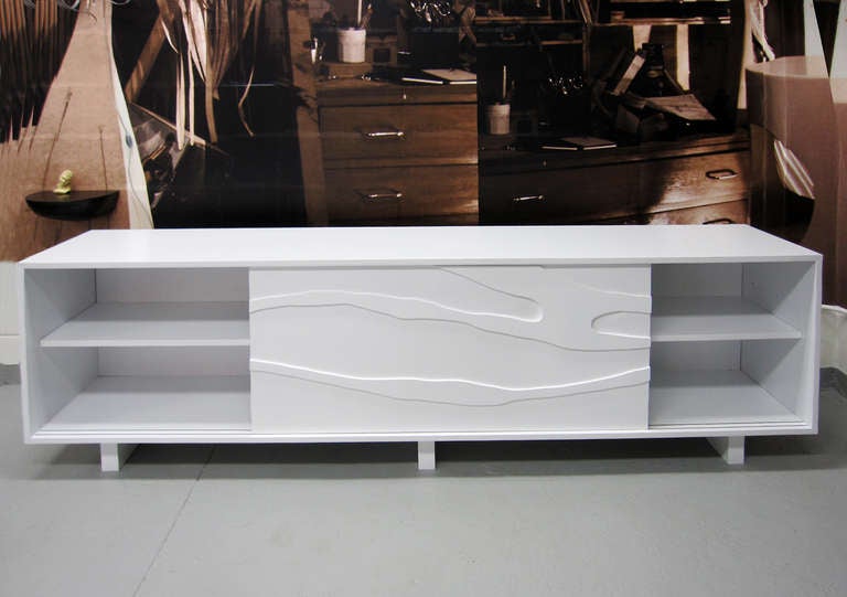 Cabinet with Sculpted Doors by Jacques Jarrige 2012 For Sale 1