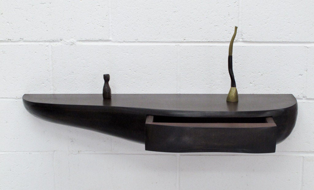 Contemporary Biomorphic Wall Console by Jacques Jarrige, 2006 For Sale