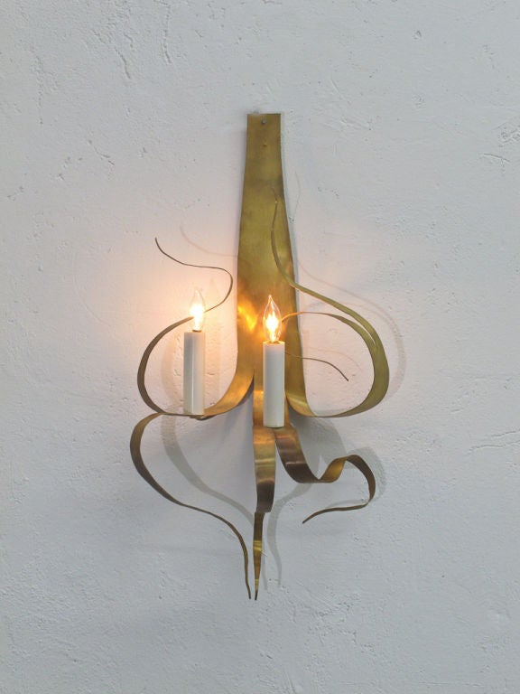 French Pair Of  Wall Sconces By Jacques Jarrige ©1998 For Sale