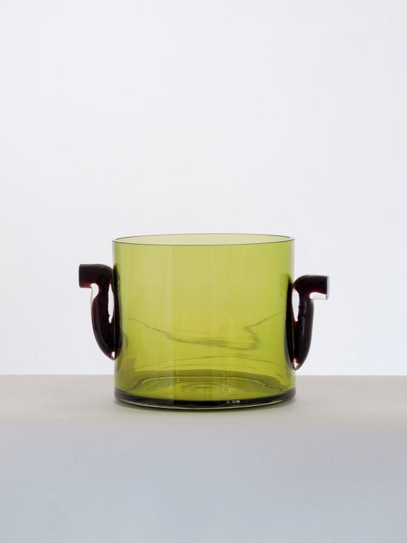 French Handblown Glass Vases by Eric Schmitt