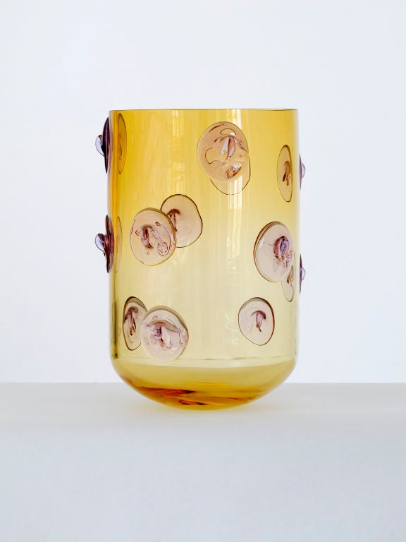 Hand-Blown Bohemian GLASS Vases 1