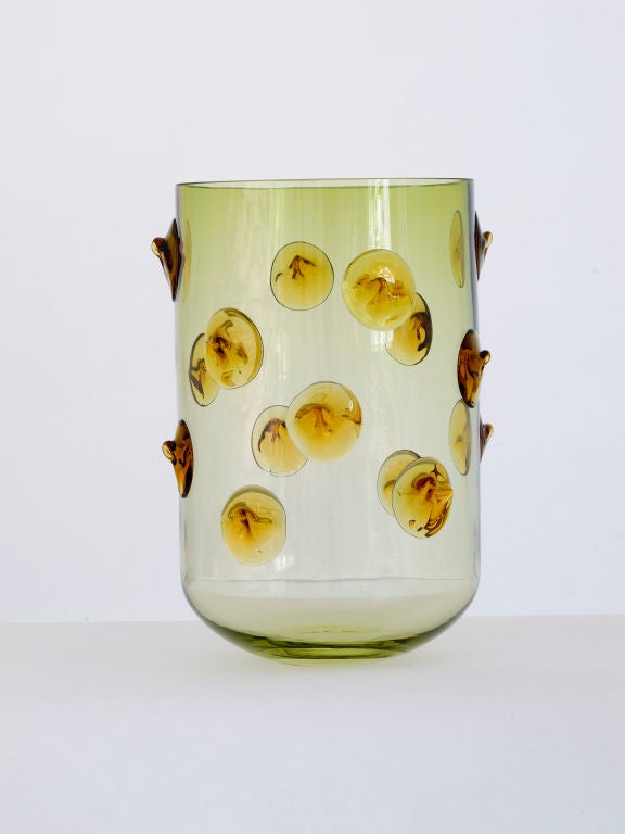 Hand-Blown Bohemian GLASS Vases 2