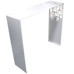 Console Table in Steel  by Ludovic Brunet