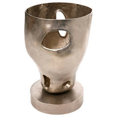 Silvered Bronze Sculpted Light by Jacques Jarrige, 2002 1