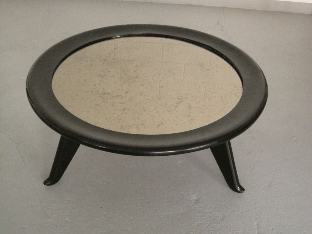 French Large Round Coffee Table by Maurice Jallot