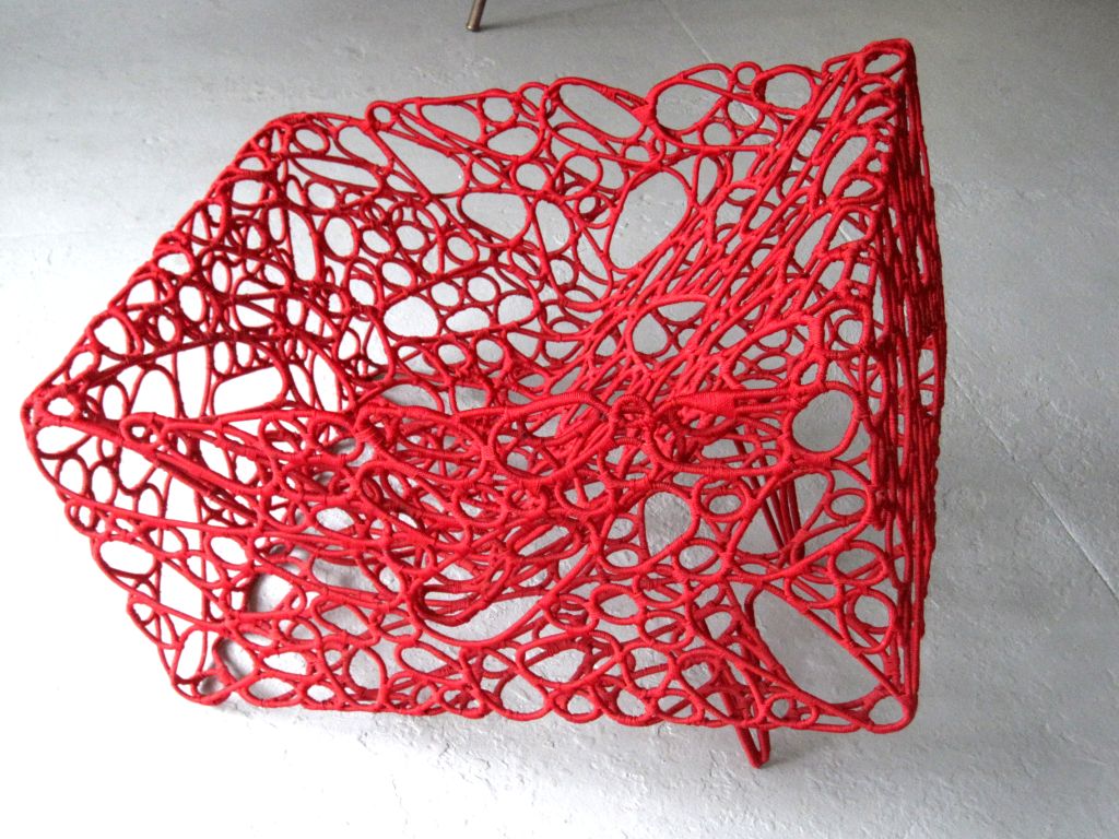 Contemporary Handwoven Artist Chair by Cheik Diallo For Sale