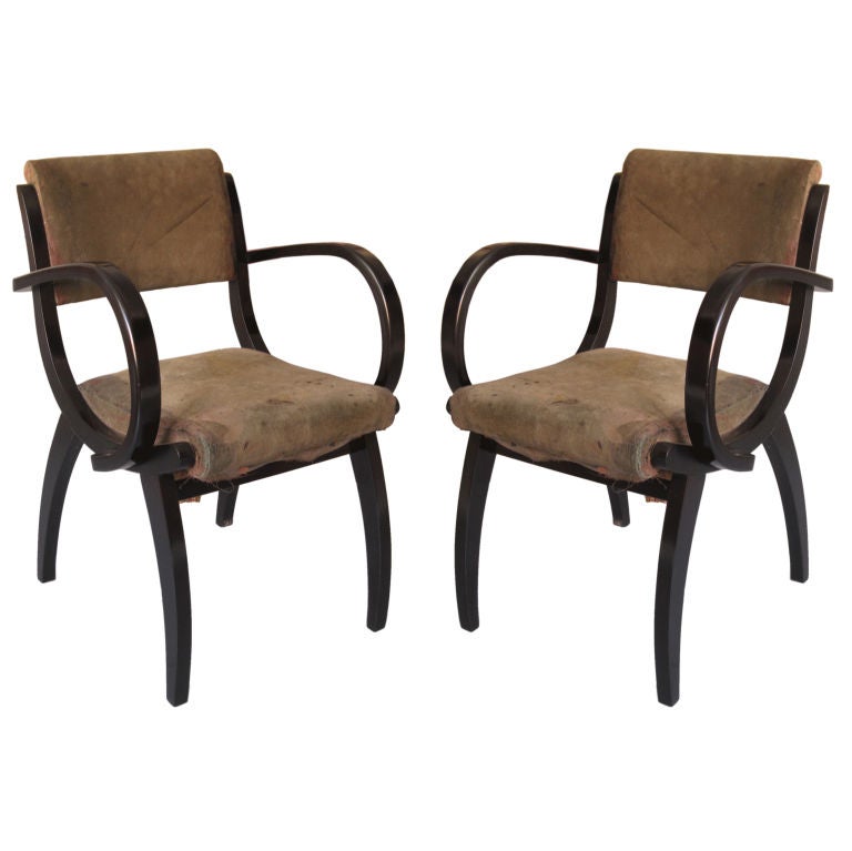 Pair of 1930s French Armchairs